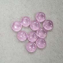 10MM ROUND CABOCHON CZ PINK(10PCS/BAG)